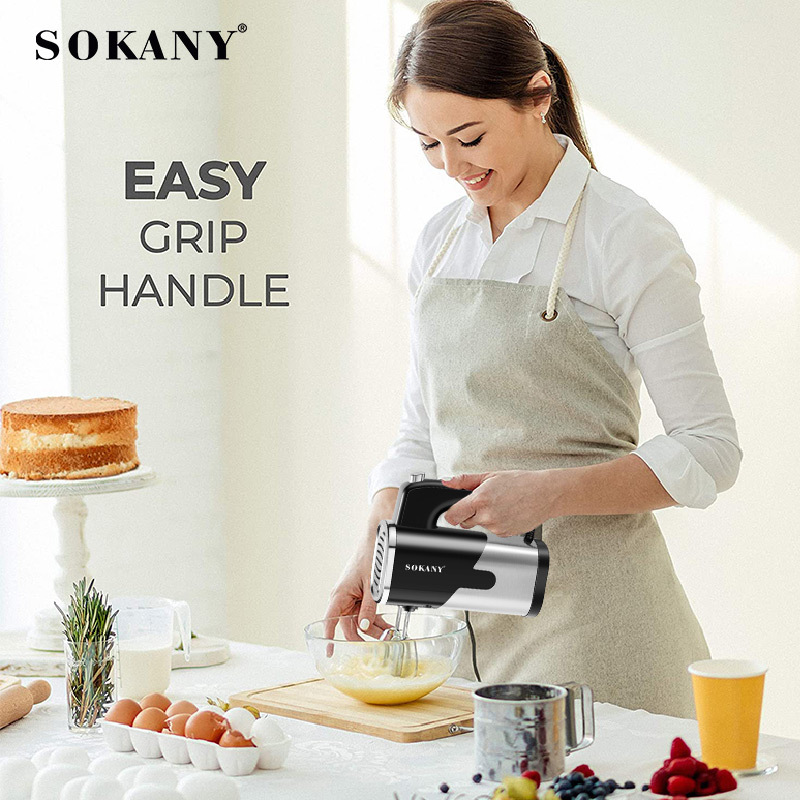 跨境新款SOKANY6621家用电动打蛋器烘焙全自动手持搅拌器清装详情图3