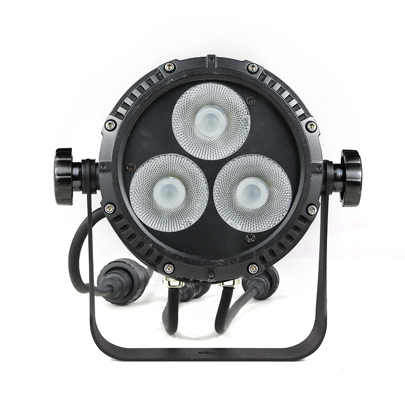 Three 20W 6-in-1 LED waterproof pad lights RGBWAUV outdoor dyed stage lighting compact full-color ambient lights details Picture