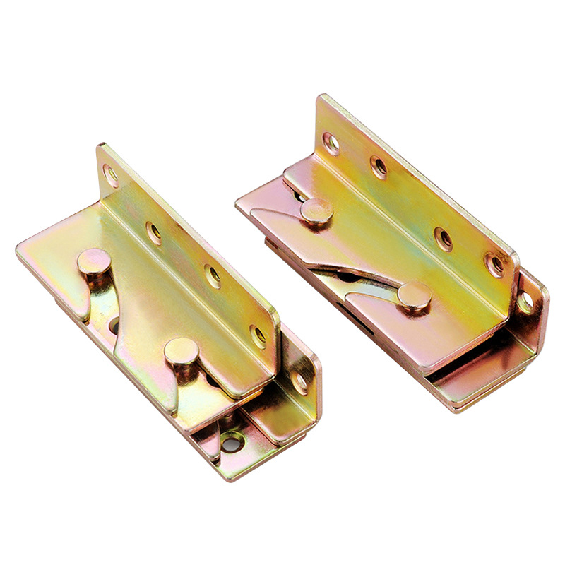【 Factory Direct Delivery 】 Thickened bed hinges, bed pins, bed buckles, furniture invisible bed accessories, connectors, bed hangers Item Picture