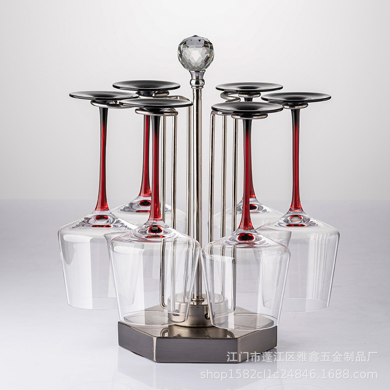 红酒杯架倒挂架子家用放高脚杯收纳置物架悬挂式托架高档轻奢摆件