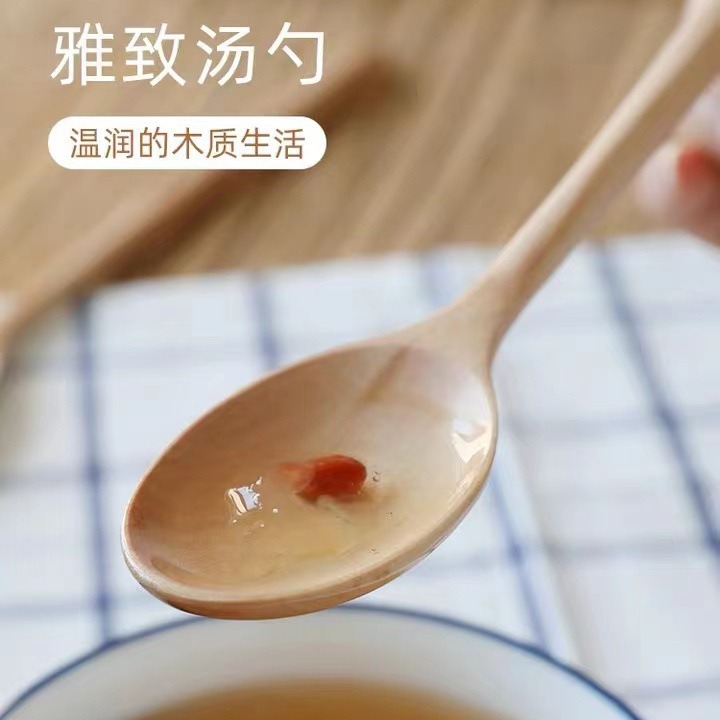 创意木质餐具加工家具餐饮小木勺儿童餐具木勺可印logo咖啡木勺