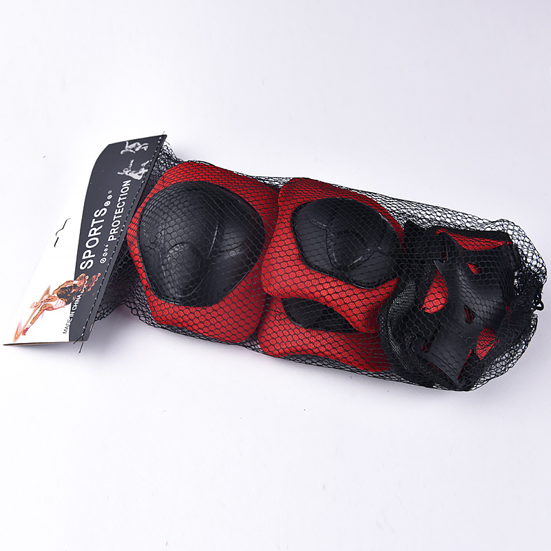 儿童护具6件套装护膝护腕护肘宝宝运动平衡车小孩轮滑溜冰鞋护具详情图2