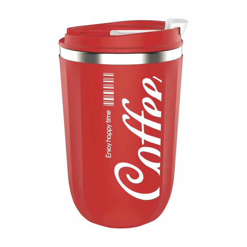 High appearance level coffee mug ins solid color print simple mug handy cup office casual thermos cup drink cup Item Picture
