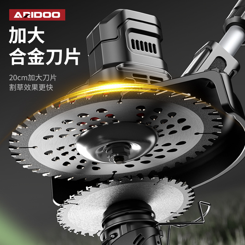 Electric lawn mower, small household rechargeable lithium battery lawn mower, multi-functional agricultural lawn mower, lawn mower wonder details Picture