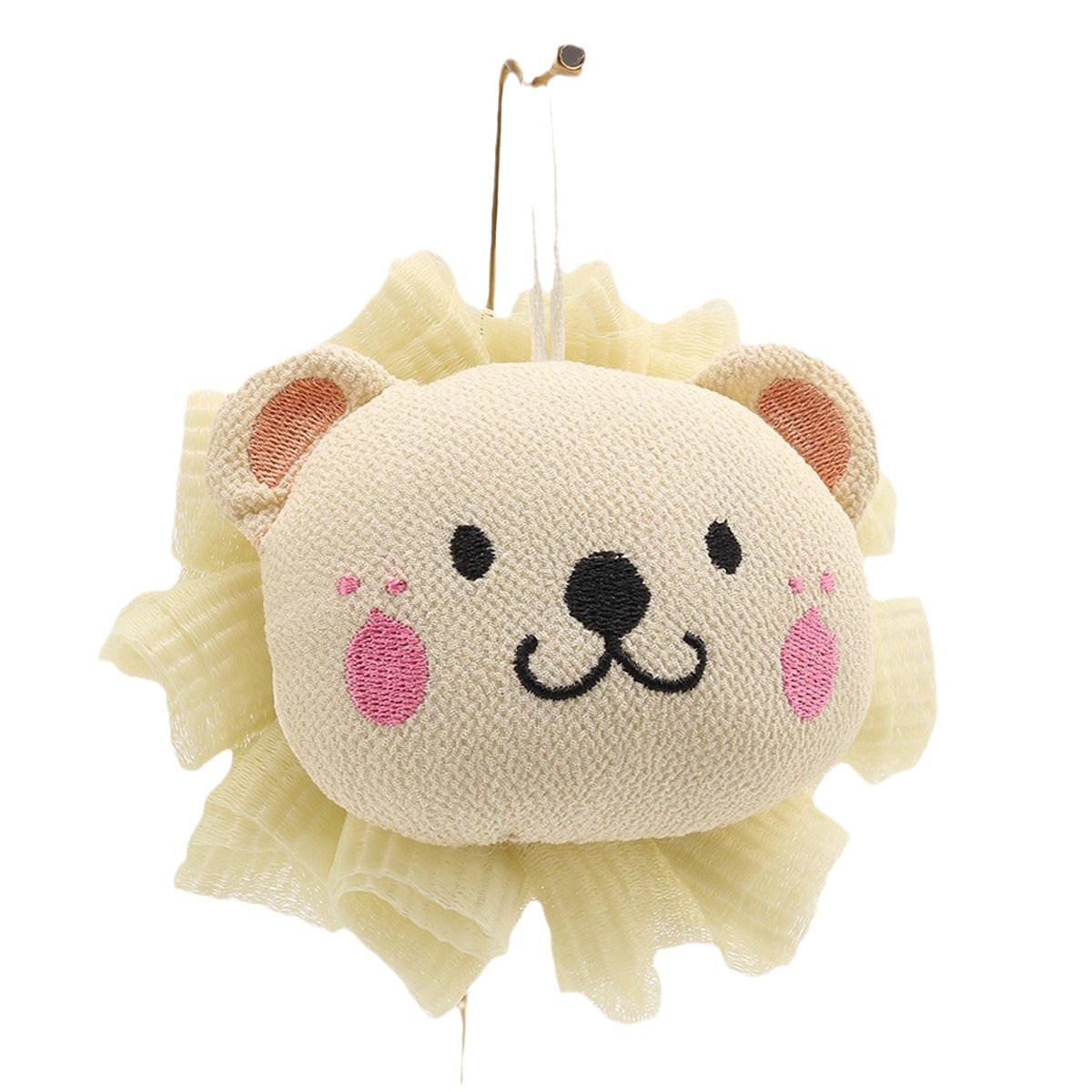 Doll Bear Bath Ball Children Bath Towel Ins Cute Foaming Soft Non-Loose Skin 2-In-1 Bath Flower Cartoon Bath Ball Item Picture