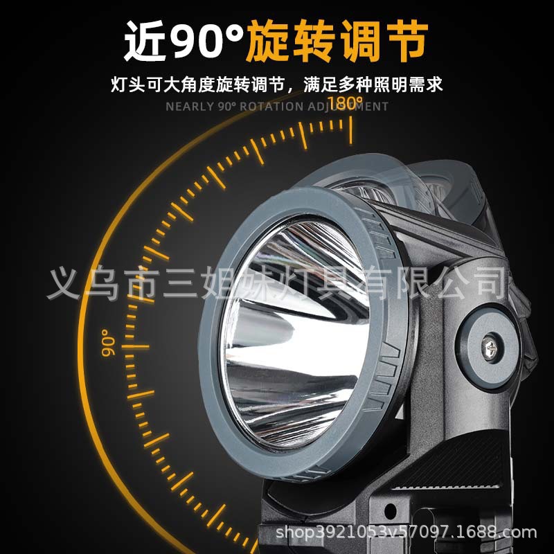 New in-stock outdoor multi-functional Angle adjustable searchlight LED lighting long-range charging strong light portable lamp pic 4