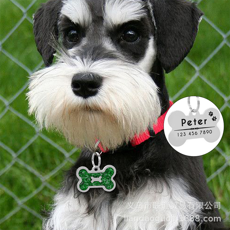 HC535 manufacturer has 10-color bright pink dog bones in stock and supplies metal pet tags, pendants and dog tags details Picture