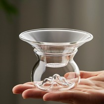 Tea drain tea filter Tea strainer tea water separation tea separator tea artifact Glass filter tea fair cup tea set
