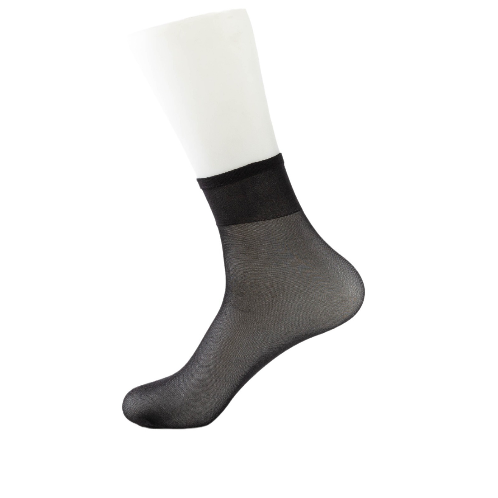 Sock stall, one-piece delivery, 10 pairs of loose seam steel wire mask socks, non-constricting, durable, anti-snagging, unisex short silk socks manufacturer wholesale, one-piece delivery Item Picture