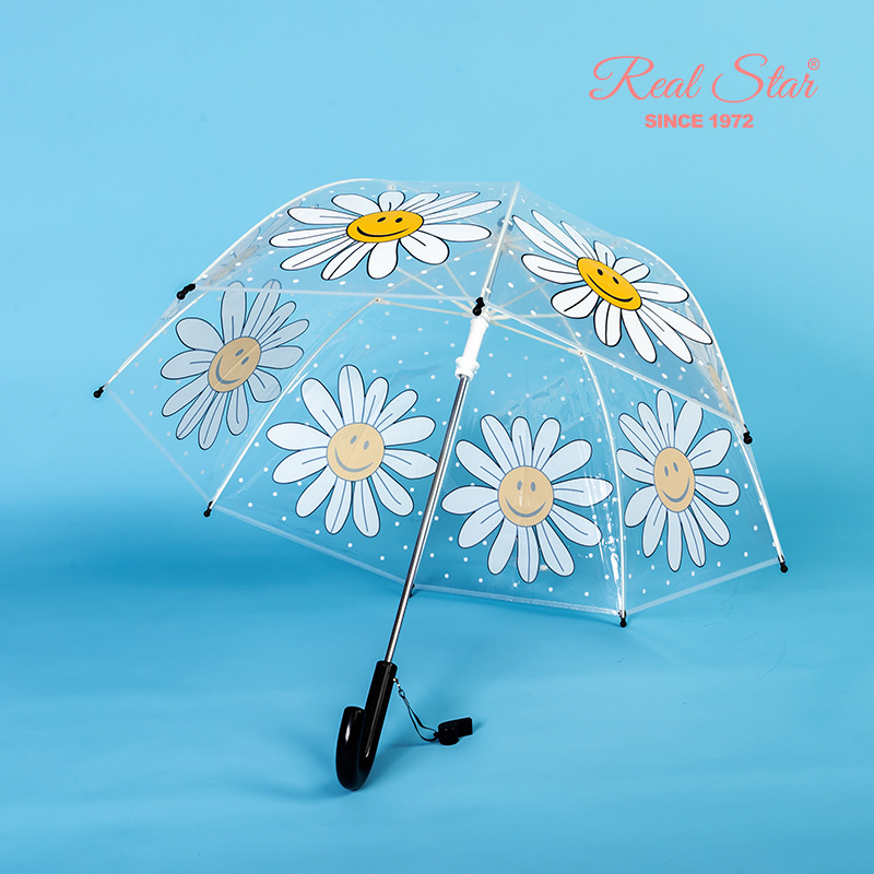 The new Instagram hot sunflower children's umbrella cartoon sunflower pattern fiber bone kindergarten umbrella is in stock and available for purchase Specification image
