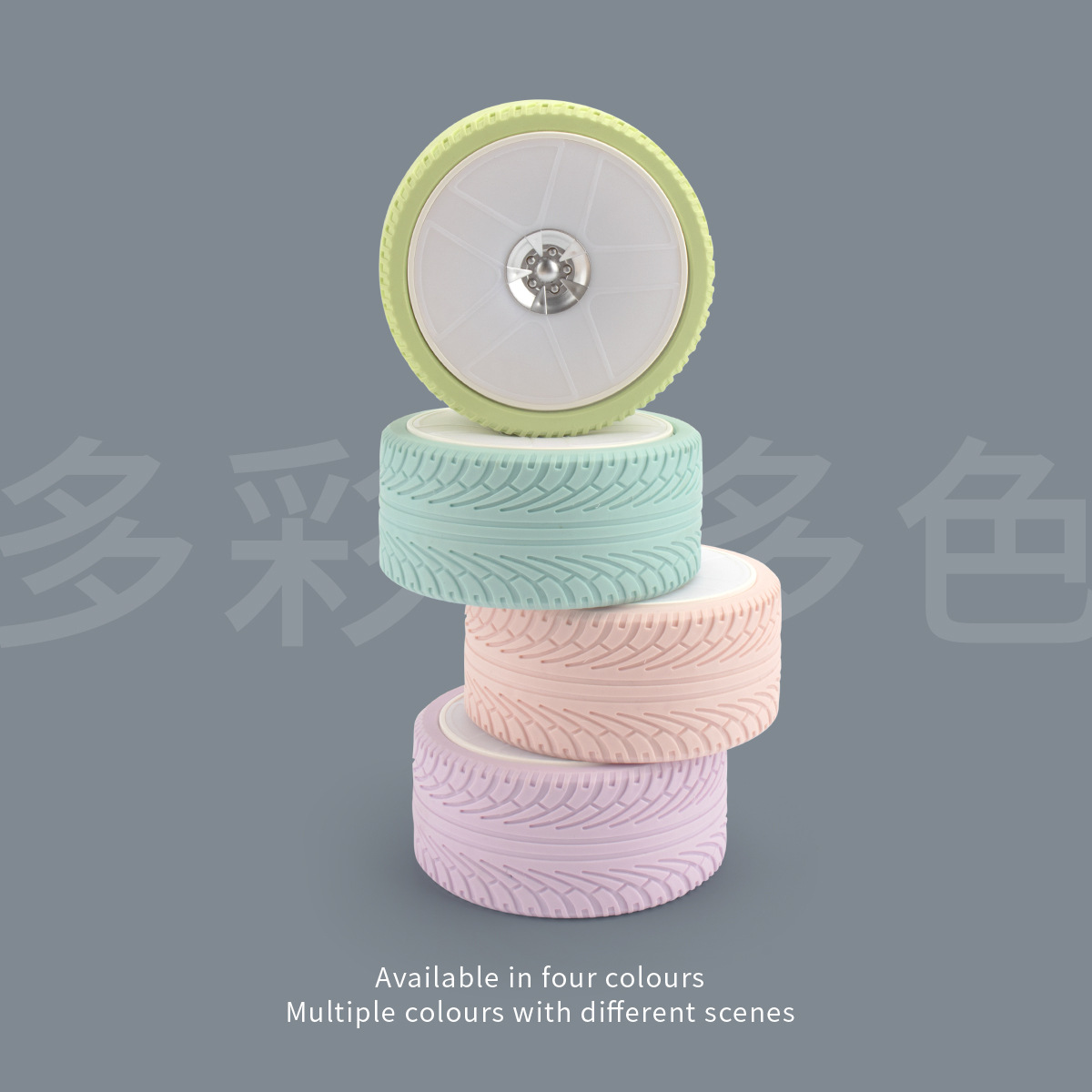 Creative reading lamp, fresh and clean desk lamp, tire foldable shaped lamp, car night light, portable bag charging desk lamp Specification image