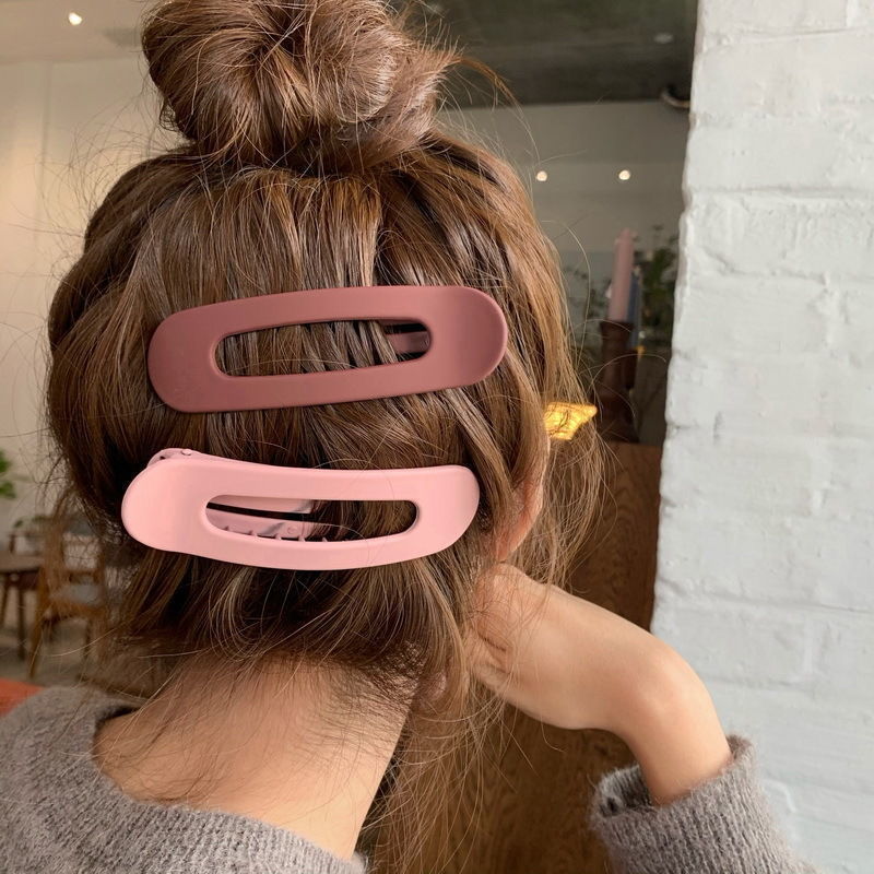Large Hair Clip Forehead Bangs Clip Makeup Face Wash Broken Hair Side Clip Headwear Seamless Hair Clip Duck Beak Clip Women Specification drawing