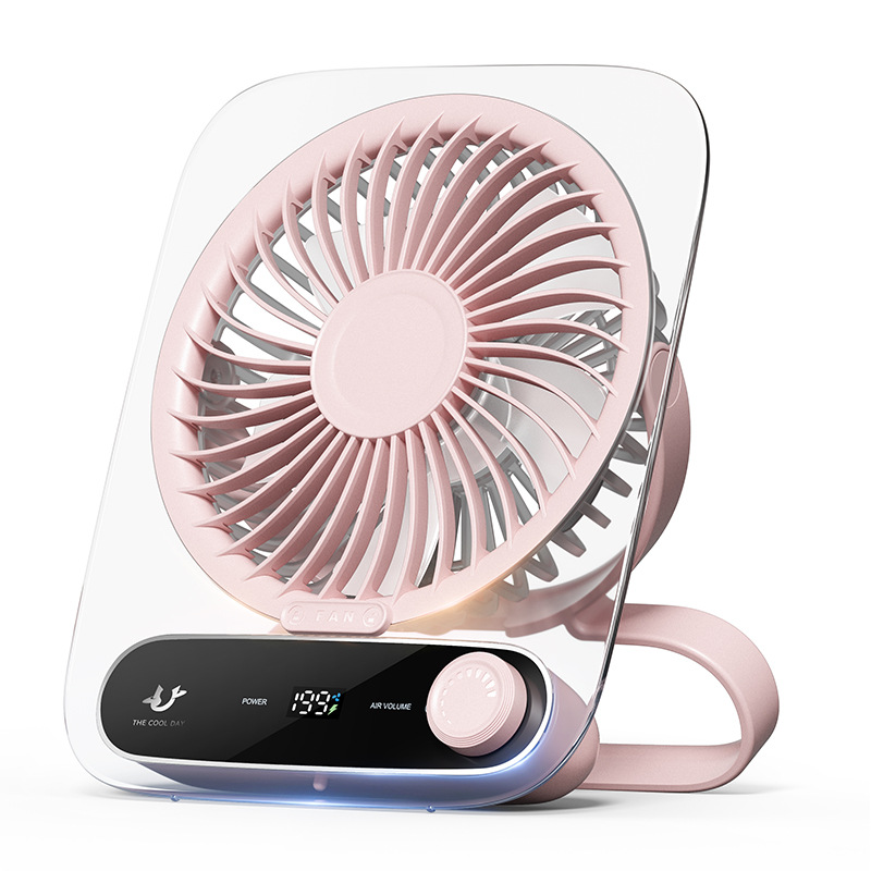 2025 New desktop fan, portable usb hand-held, ultra-thin, wall-mounted and rechargeable mini dormitory fan Application Scenario