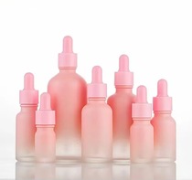 Available 5-100ml gradual pink oil Essence bottle glass Cosmetic dispenser eyedropper bottle spray bottle