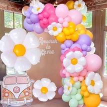 跨境小雏菊气球链套装店铺开业生日派对装饰场景布置拍照气球批发