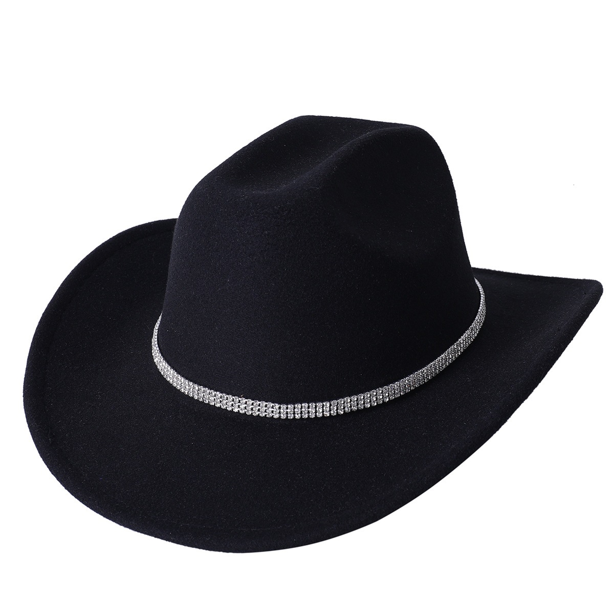 Denim hat, music jazz hat, bride's party new products, Amazon felt wholesale, cross-border western denim hat party details Picture