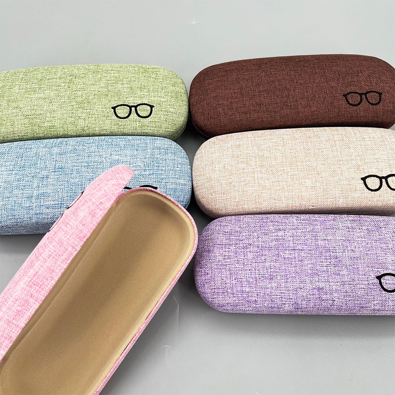 定制高档眼镜盒墨镜太阳镜老花镜近视细布眼睛盒便携防压抗压批发