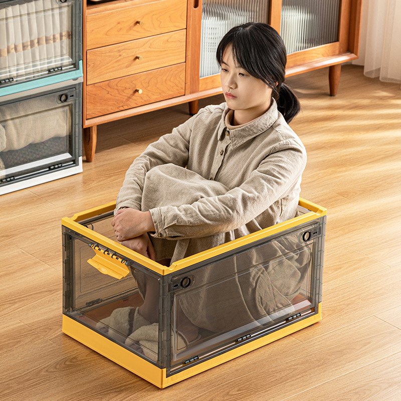 Such As Song Clothing Side Door Organizer Home Outdoor Camping Folding Storage Box Transparent Oversized Storage Box details Picture