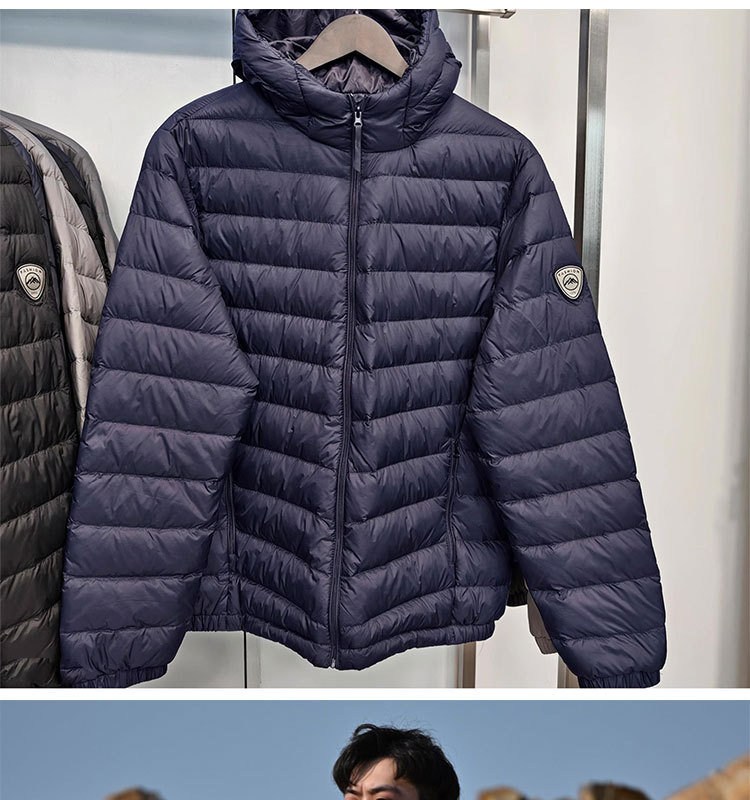 户外羽绒服男女冲锋衣羽绒内胆运动休闲立领轻薄羽绒服保暖外套详情7