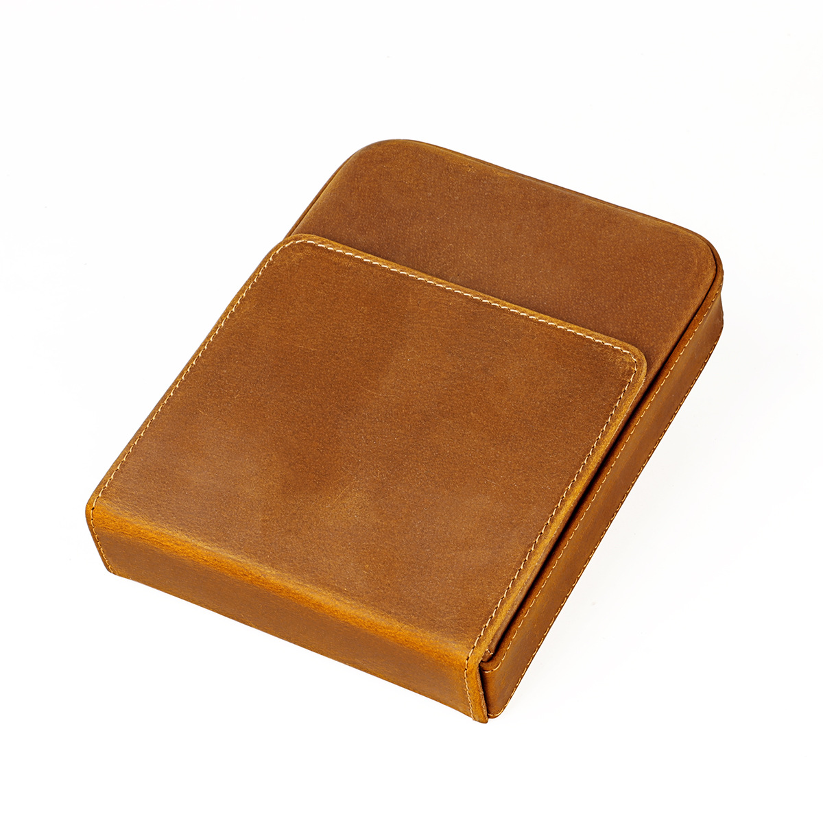 Cross Border Supply Crazy Horse Pen Pen Set 6 Pieces Of Pull New Creative Leather Case Business Office Collocation Item Picture