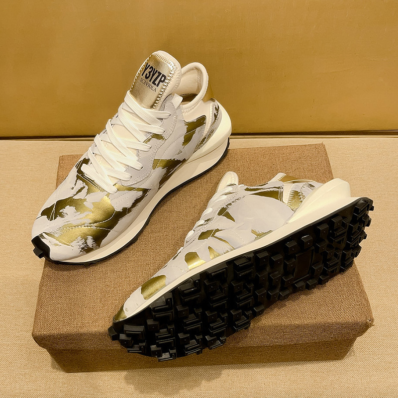 The autumn new camouflage men's fashionable and versatile Forrest Gump shoes are high-end, light luxury, breathable and soft-soled casual trendy shoes from Europe Application Scenario