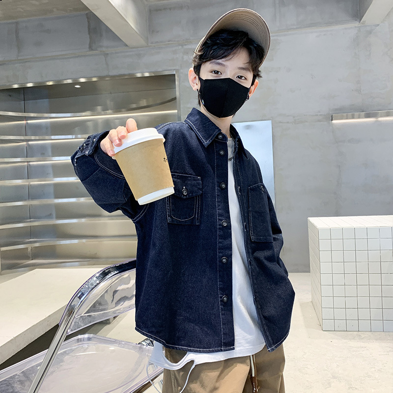 Spring Denim Shirt For Boys Spring Denim Shirt For Kids Middle Boys Long Sleeve Shirt For Boys Thin Denim Coat Application Scenario