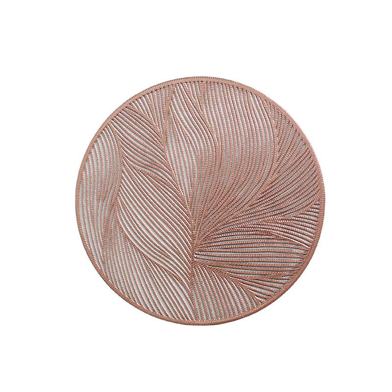 Nordic style high-end coasters, heat insulation pads, light luxury, high appearance level, Wanxianghua simple, high-temperature resistant round household teacup pads Item Picture