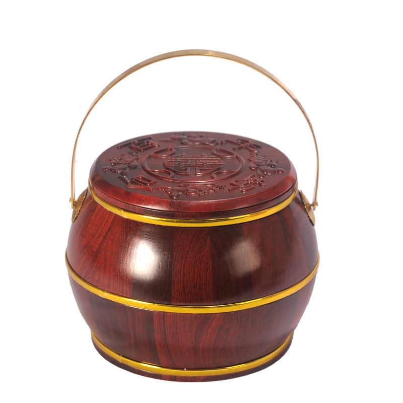 Solid wood and rosewood descendant buckets, dowry items, individual descendant buckets, toilets, wedding supplies, extra-large wedding gifts Item Picture