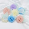 Korean version organza flower handmade diy peony flower brooch accessories, fabric flower headwear clothing, flower accessories, fabric handmade flower accessories details Picture