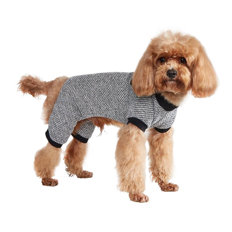 T All-season universal pet home wear, casual Teddy four-legged puppy pajamas, one-piece pants, cool pet clothing Item Picture