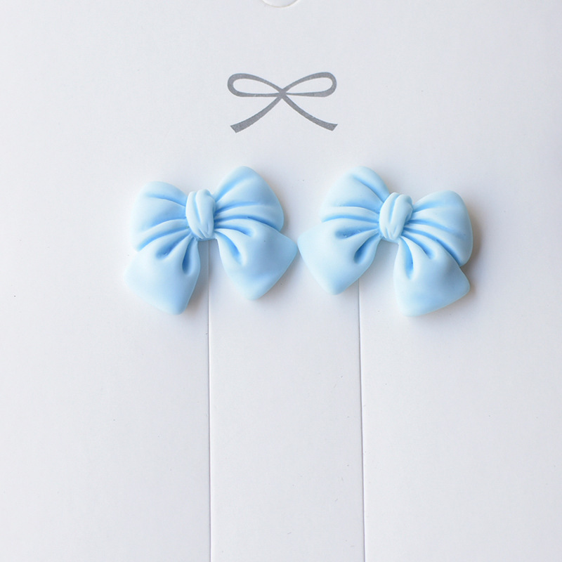 蝴蝶结数据线保护套手机壳树脂小配件DIY奶油胶公仔冰发夹装饰详情7