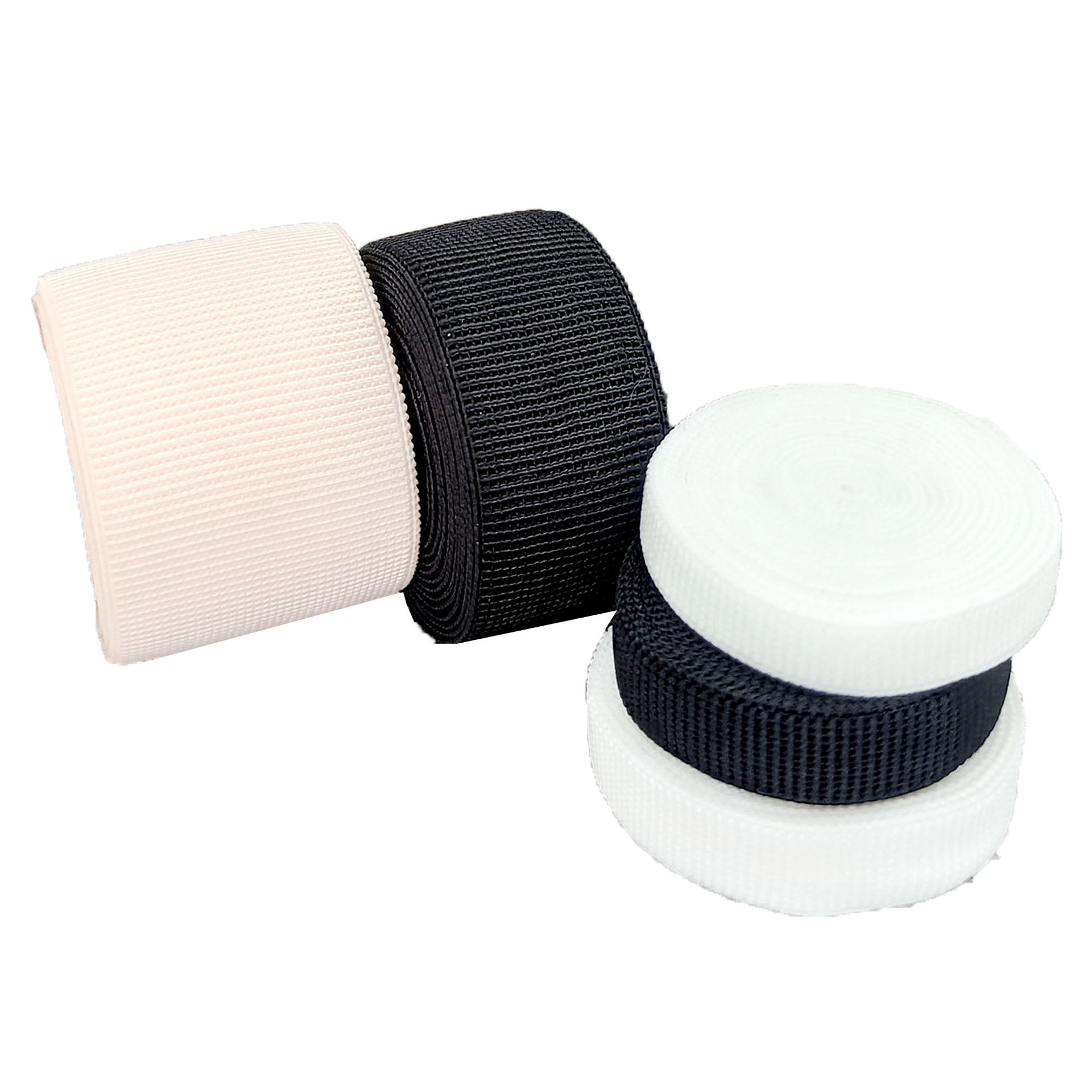 Manufacturers Spot Black And White Check Elastic Double-Sided Plaid Elastic Ribbon Soft Headband Underwear Back Collar Item Picture