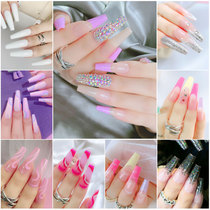 Europe and the United States fake nail long ballet coffin nail fake nail wearing nail nail nail products foreign trade nail paste nail paste