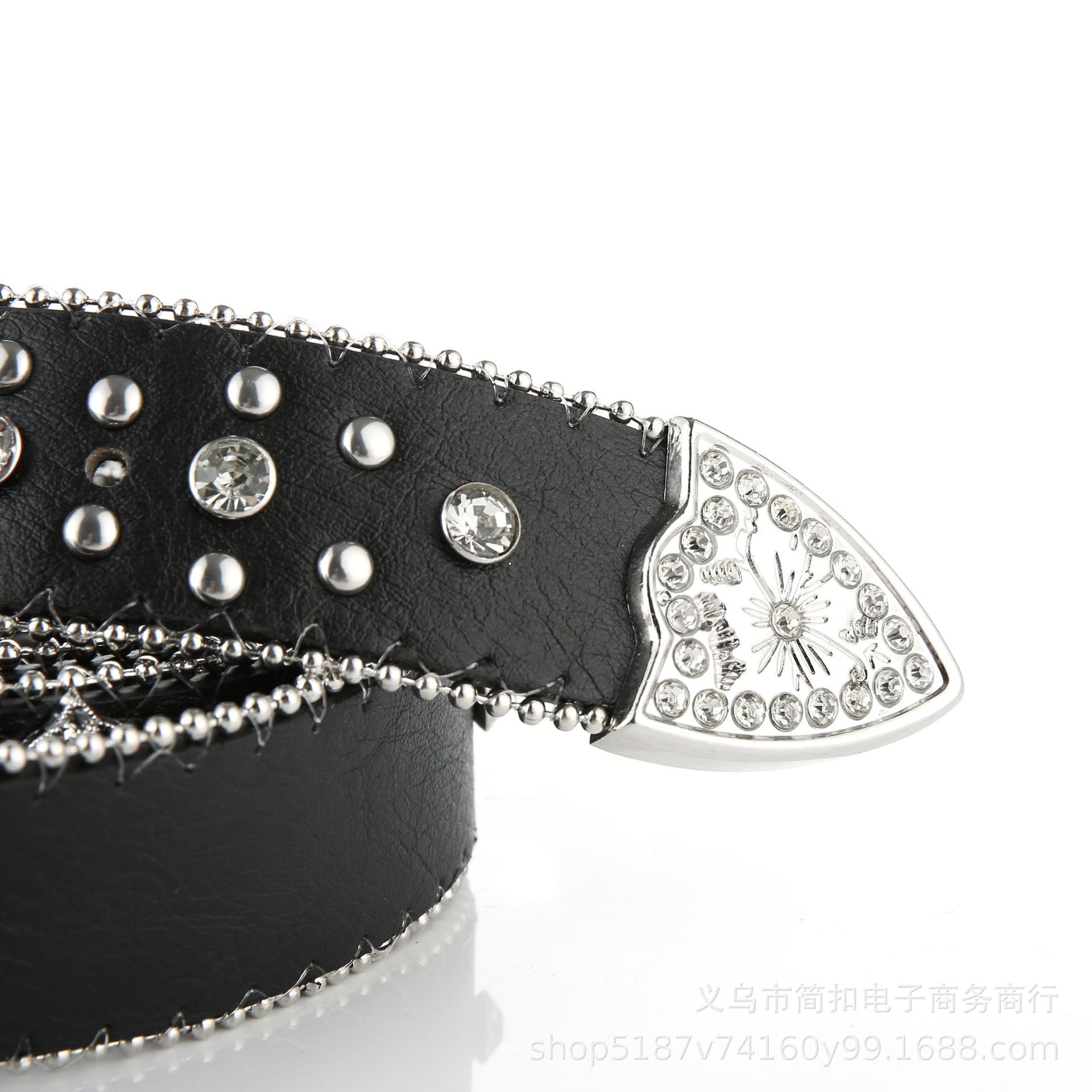 New Decorative Women's Belt Women's Rhinestone Fashion All Korean Version Full Diamond Inlaid Diamond Pu Wide Crystal Belt Diamond Item Picture