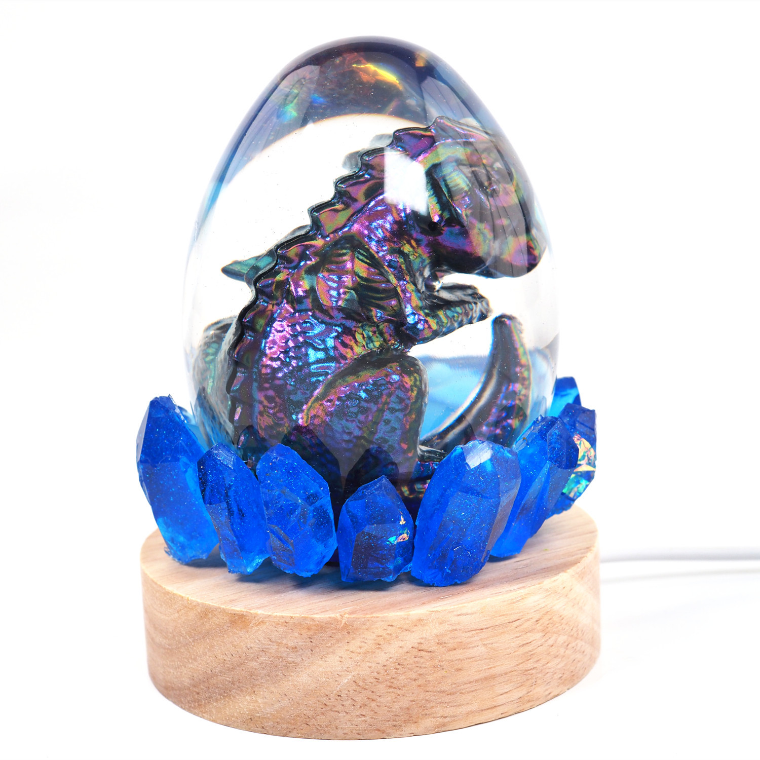 diy crystal drop glue egg dragon egg one star ball night light mirror silicone mold Application Scenario