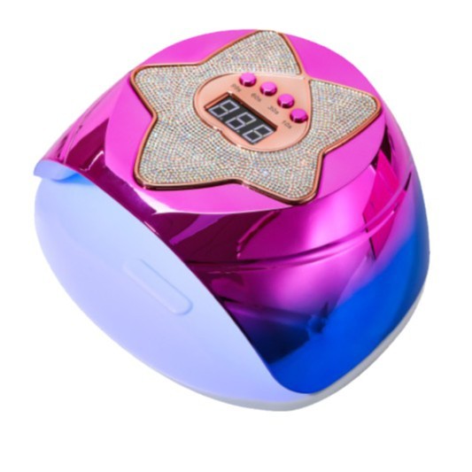 Cross-border QY-7 Four-speed adjustable dual-source 168W high-power nail lamp, quick-drying phototherapy lamp, and glue baking nail machine Application Scenario