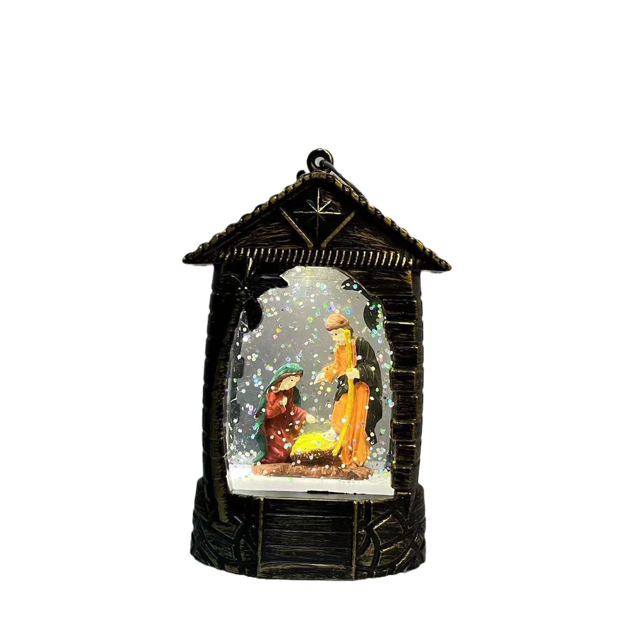 Christmas New Grass House Waterflood Light Led Light Creative Desktop Decoration Christmas Decorations Item Picture
