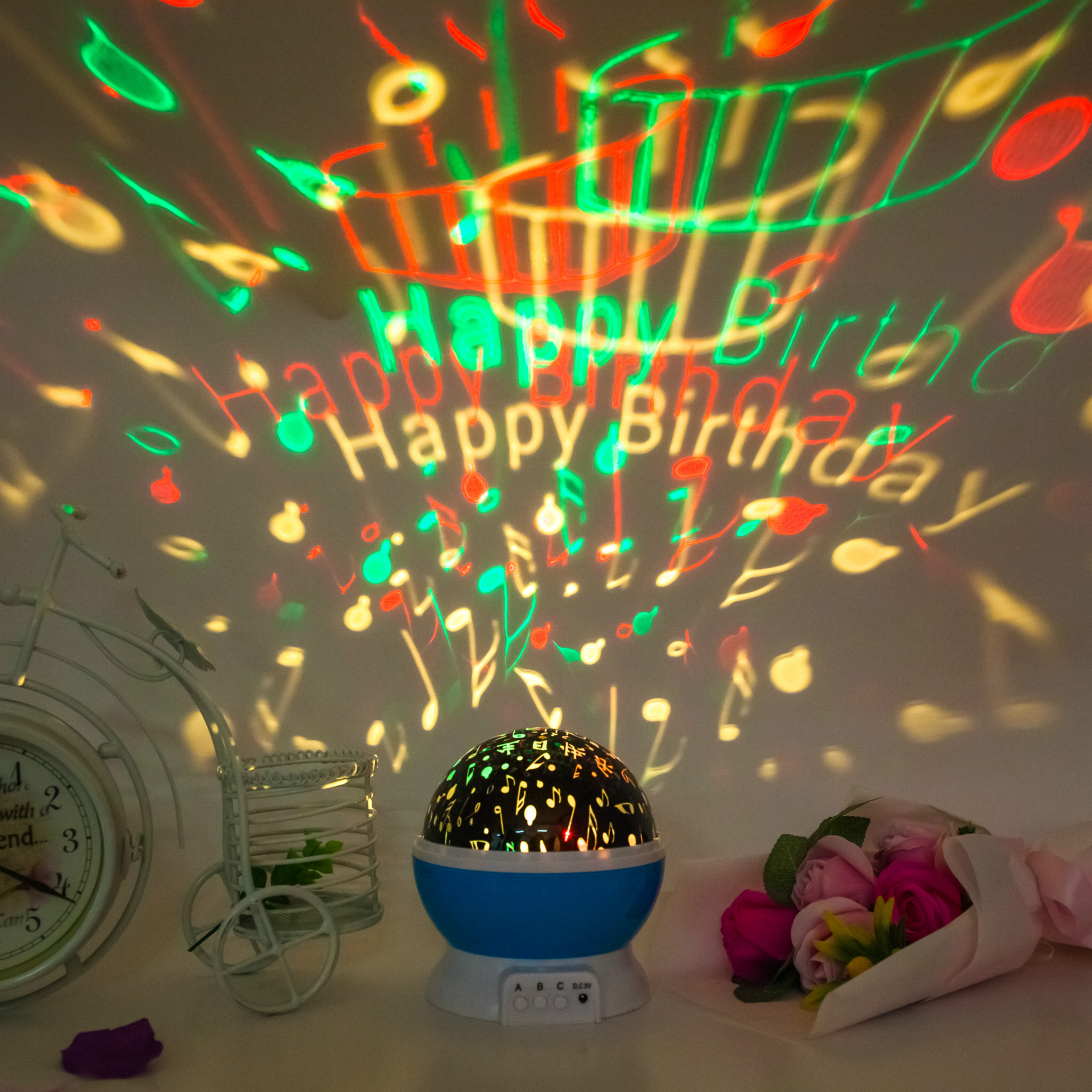 Dream Rotating Star Light Projection Light Bedroom Creative Full Star Projection Light Floor Stand Light Night Light Atmosphere Light