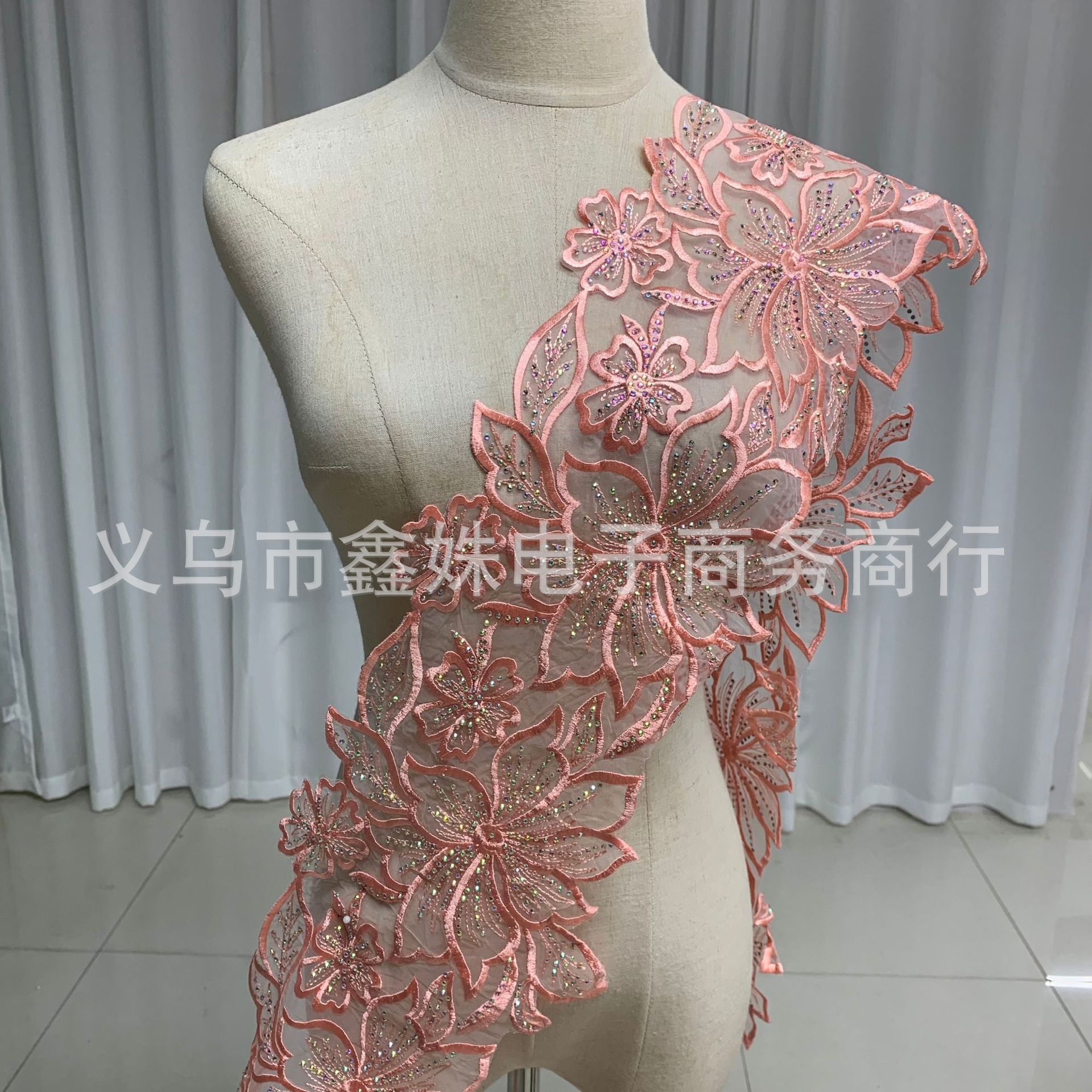 diy accessories, heavy industry, three-dimensional embroidery, barcode, embossed diamond, wedding dress and evening gown accessories