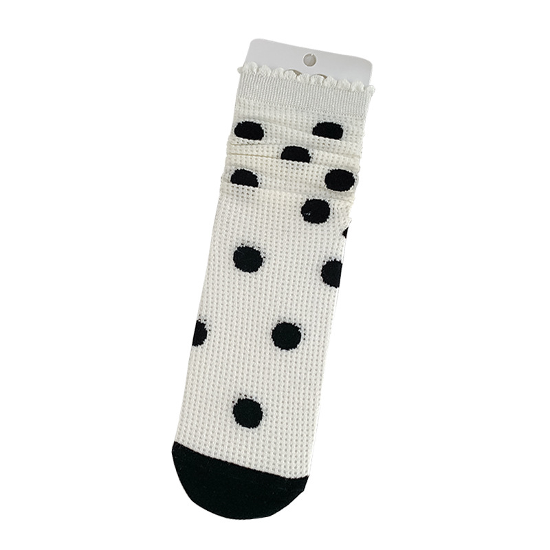 Sock street stall, one-piece consignment, women's summer thin breathable pile socks, anti-odor mesh thin women's mid-calf socks, Zhuji women's sock wholesale, one-piece consignment Item Picture