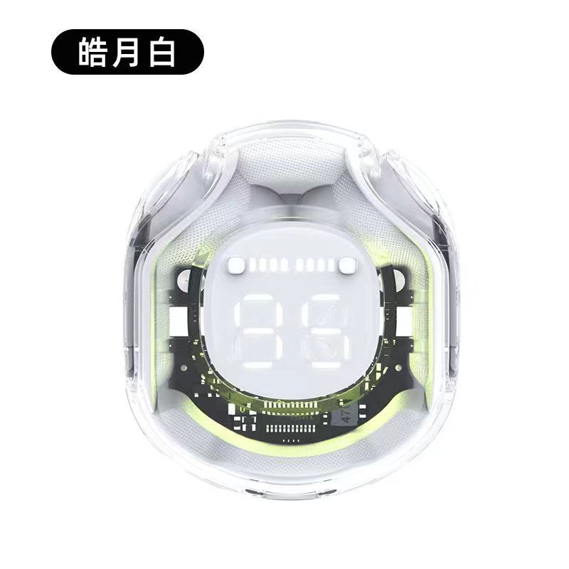 蓝牙耳机/TWS/降噪耳机/耳机/领夹蓝牙式耳机白底实物图
