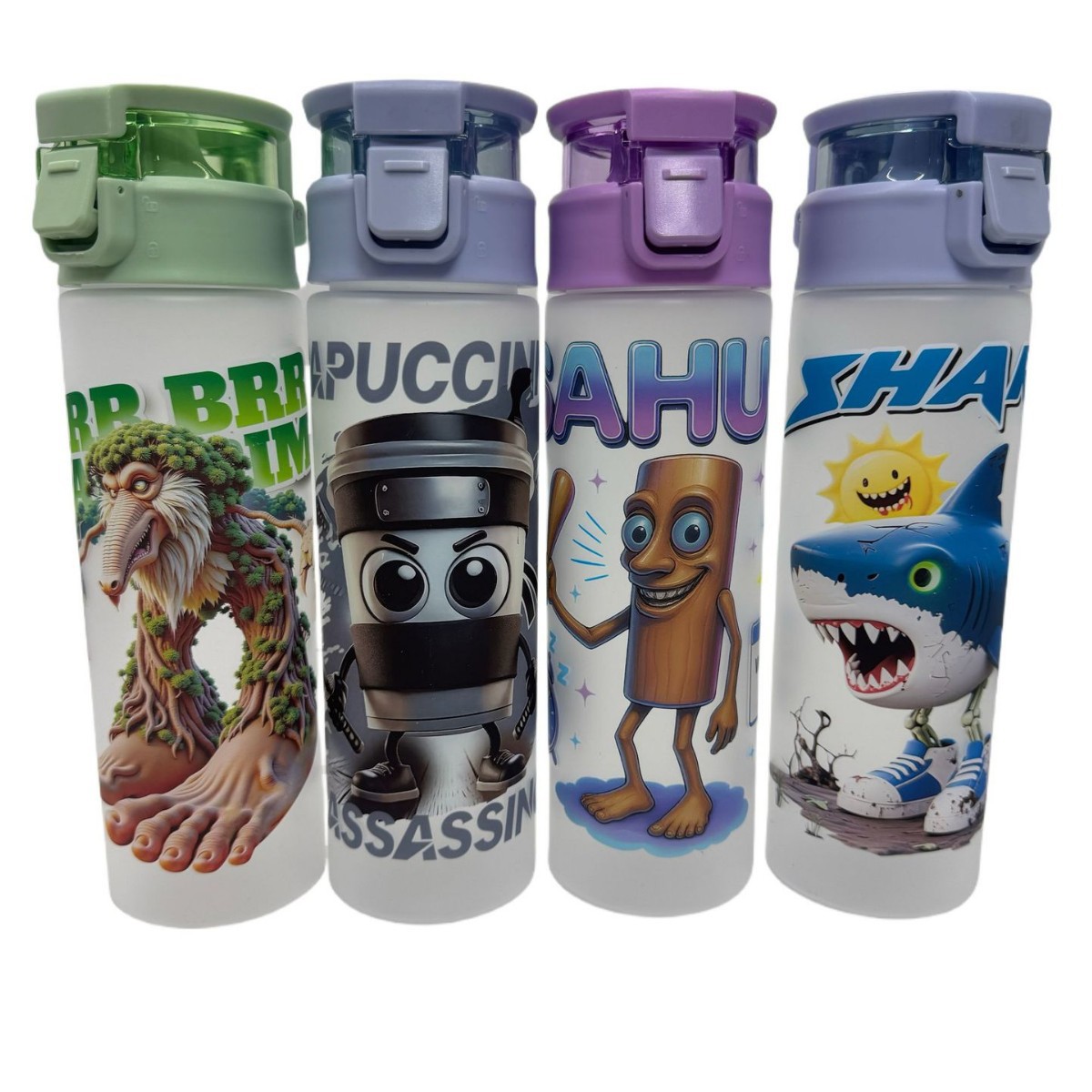 Overseas best-selling mountain and sea classic water cup, space cup, spray-painted portable sports water bottle, children and students' drinking cup full figure