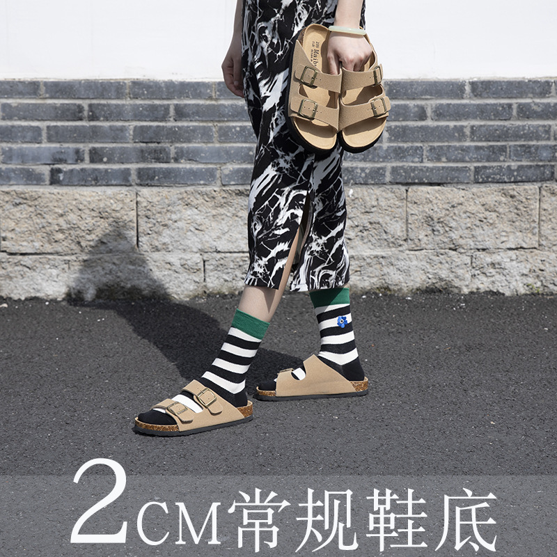 女式凉拖实物图