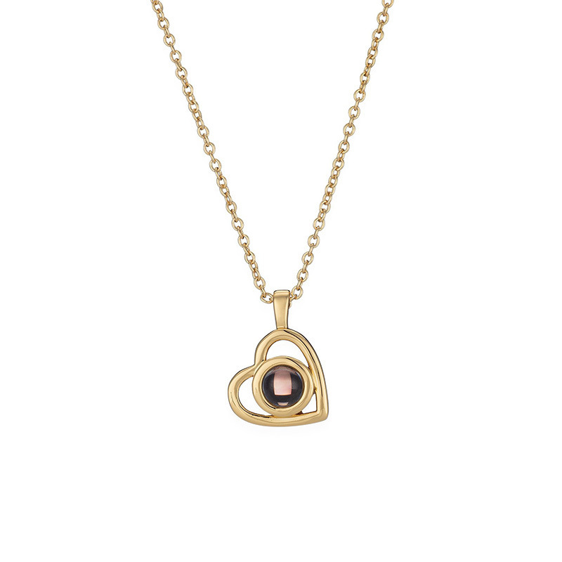 Manufacturers Europe And The United States Cross-Border 100 Languages Necklace Female Projection D High-Definition Photos Valentine's Day Qixi Gift Application Scenario