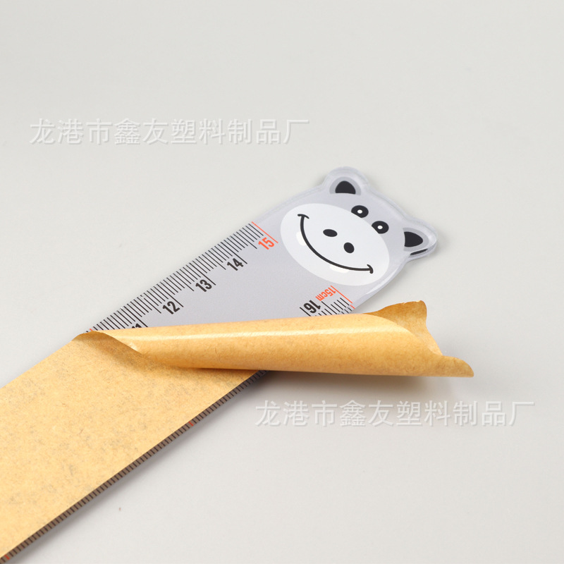定制15cm动漫文具亚克力学生尺子 学生卡通广告30cm透明直尺