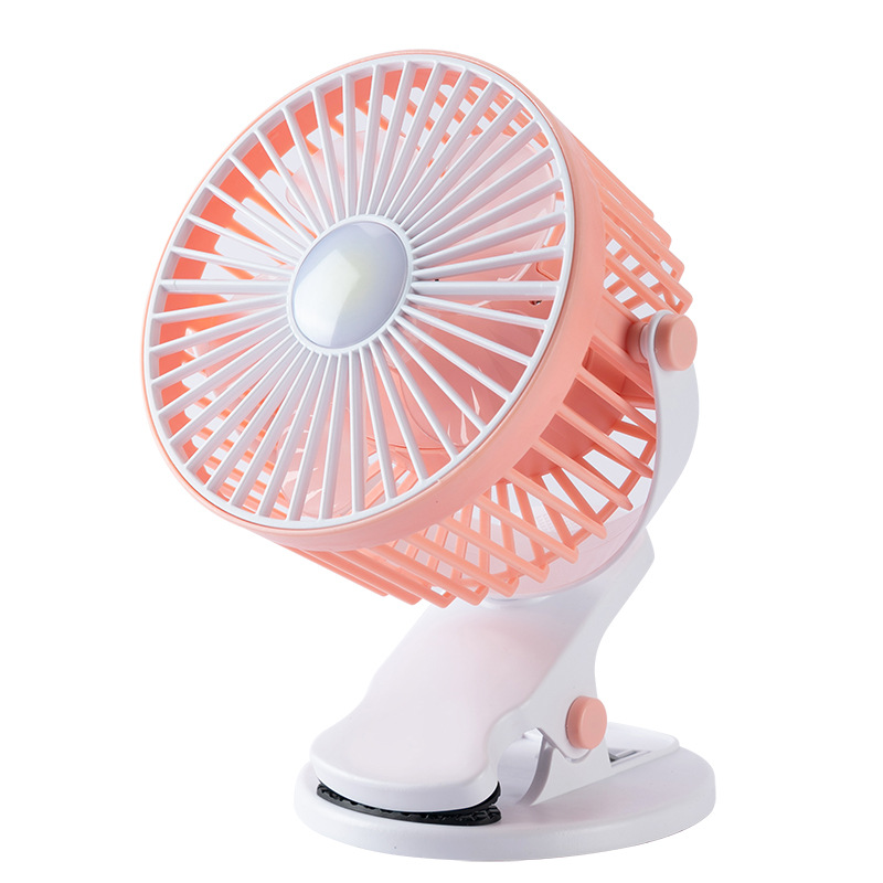 2022 New multi-functional usb clip Fan with Light Mini Portable 360-degree Small Fan manufacturer Item Picture