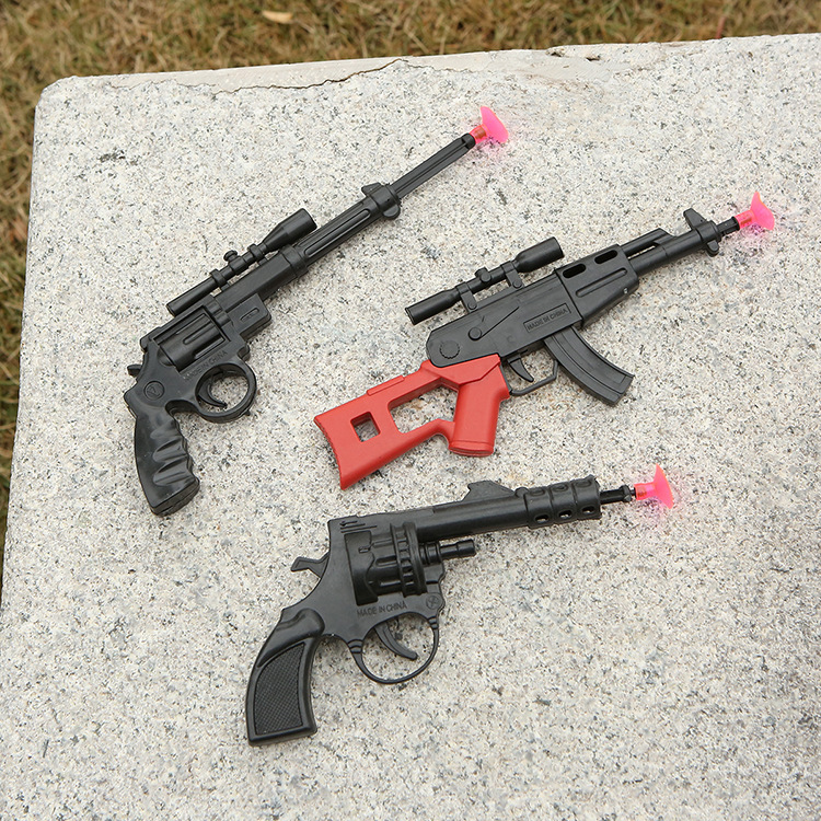 Small revolver soft bullet gun shooting game, children's parent-child interaction, soft bullet gun children's gift wholesale details Picture