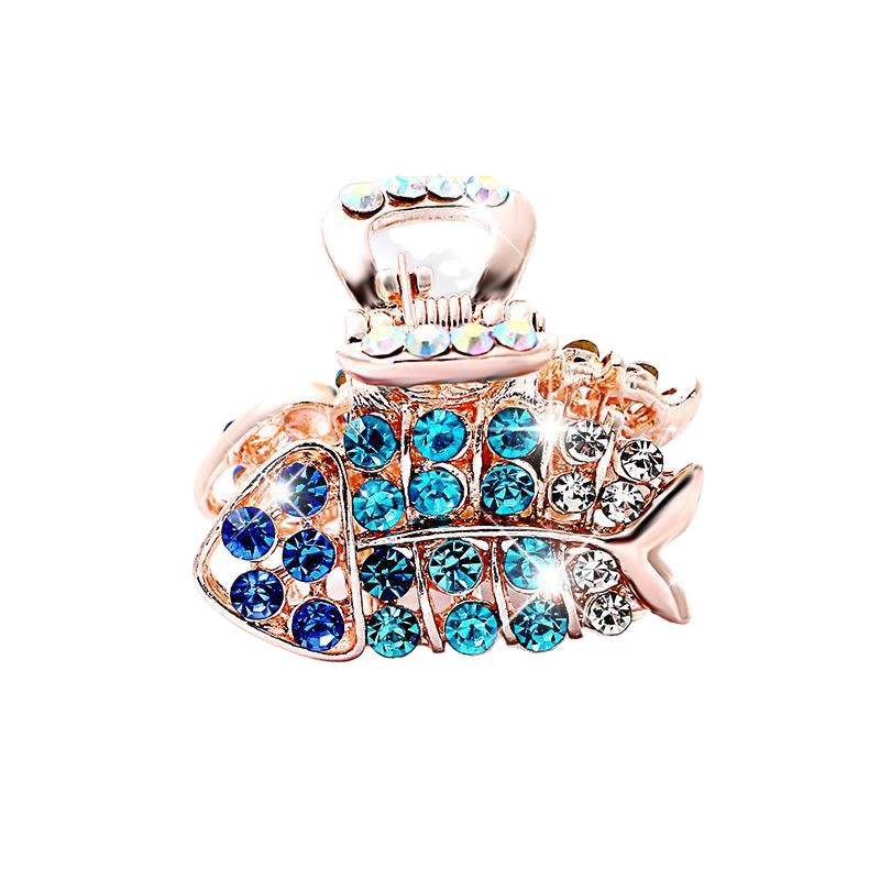 Mini Korean-style hair accessories, rhinestone small hair clips, diamond-encrusted bangs small ladies' top clips, hair grips and hair clips wholesale details Picture