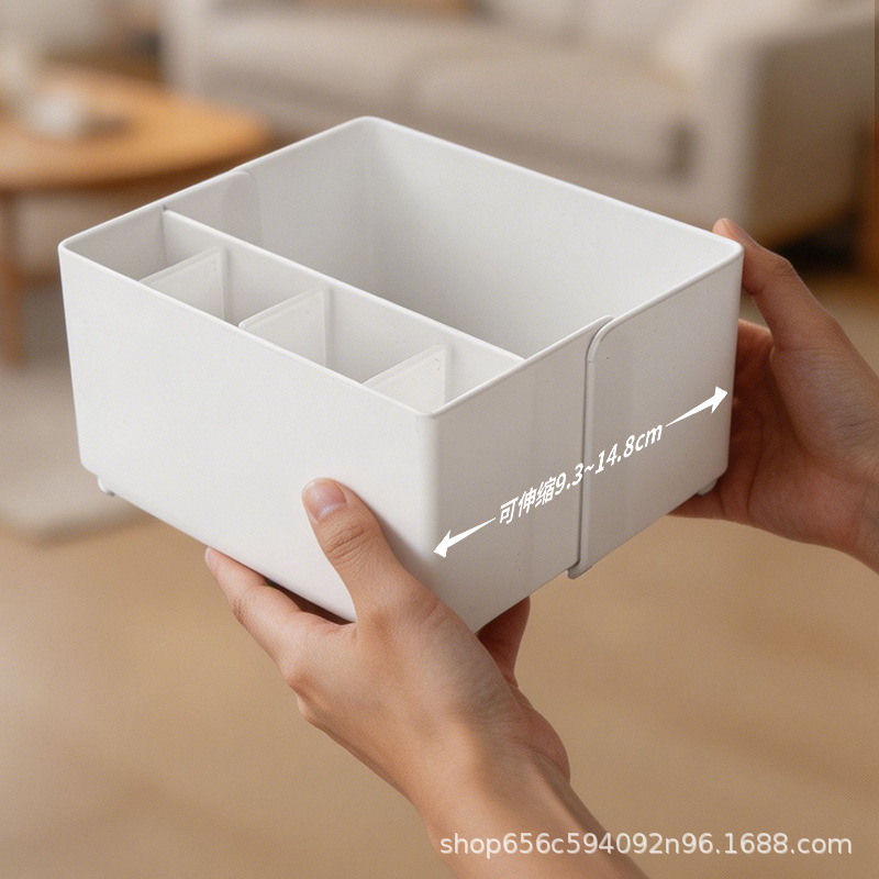 Retractable desktop storage box, charger, data cable storage box, table clutter rack, organizing cabinet, organizing box details Picture