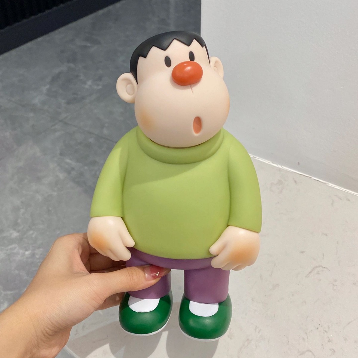 胖虎摆件大型桌上潮玩手办礼物大兔子可动呆萌可爱玩偶客厅家居